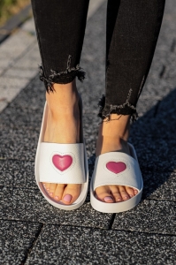 Klapek LURSO z linii HONORINE model MAYA WHITE FUXIA