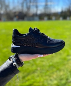 Czarny Sneakers Damski LURSO model QUART BLACK