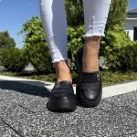 Czarne Baleriny Damskie LURSO model BELLUNO BLACK