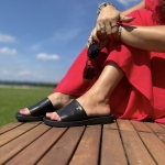 Klapki LURSO linia JUDITH model CROTONE BLACK