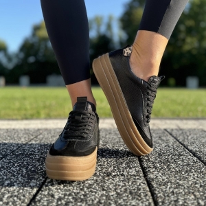 Czarne Sneakersy Damskie LURSO model GRADO BLACK