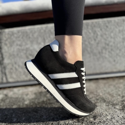 Czarne-Sneakersy-Damskie-LURSO-na-sportowej-podeszwie-ZENE-BLACK-WHITE-skora-naturalna