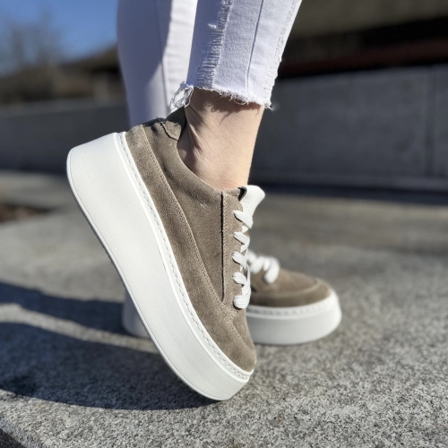Ciemnobezowe-Sneakersy-Damskie-na-podwyzszonej-podeszwie-MURLO-TAUPE-skora-naturalna