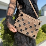 Jasnobrązowa torebka shopper EMPRESS skóra naturalna