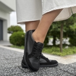 Czarne Trampki Damskie LURSO typu barefoot model ROSELLO BLACK skóra naturalna