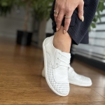 Białe Trampki Damskie LURSO typu barefoot model GULFI WHITE skóra naturalna