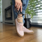 Różowe Trampki Damskie LURSO model LARINO LIGHT PINK skóra naturalna