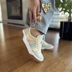 Kolorowe Sneakersy Damskie LURSO model LITTA MULTICOLOR skóra naturalna