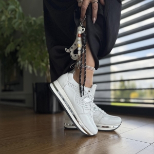 Białe Sneakersy Damskie LURSO skóra naturalna