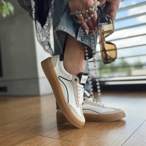 Białe Sneakersy Damskie model PRIMA WHITE skóra naturalna