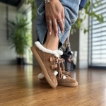 Rude Ocieplane Mule Damskie typu barefoot model INTRO HONEY skóra naturalna