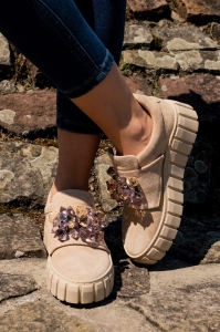 Sneakers LURSO z linii CHLOE model CECILE BEIGE